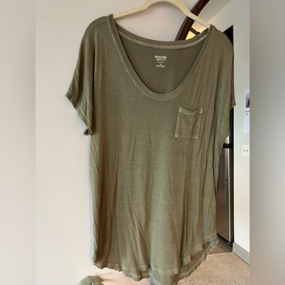 Mossimo Supply Co. Women's Olive Green Top